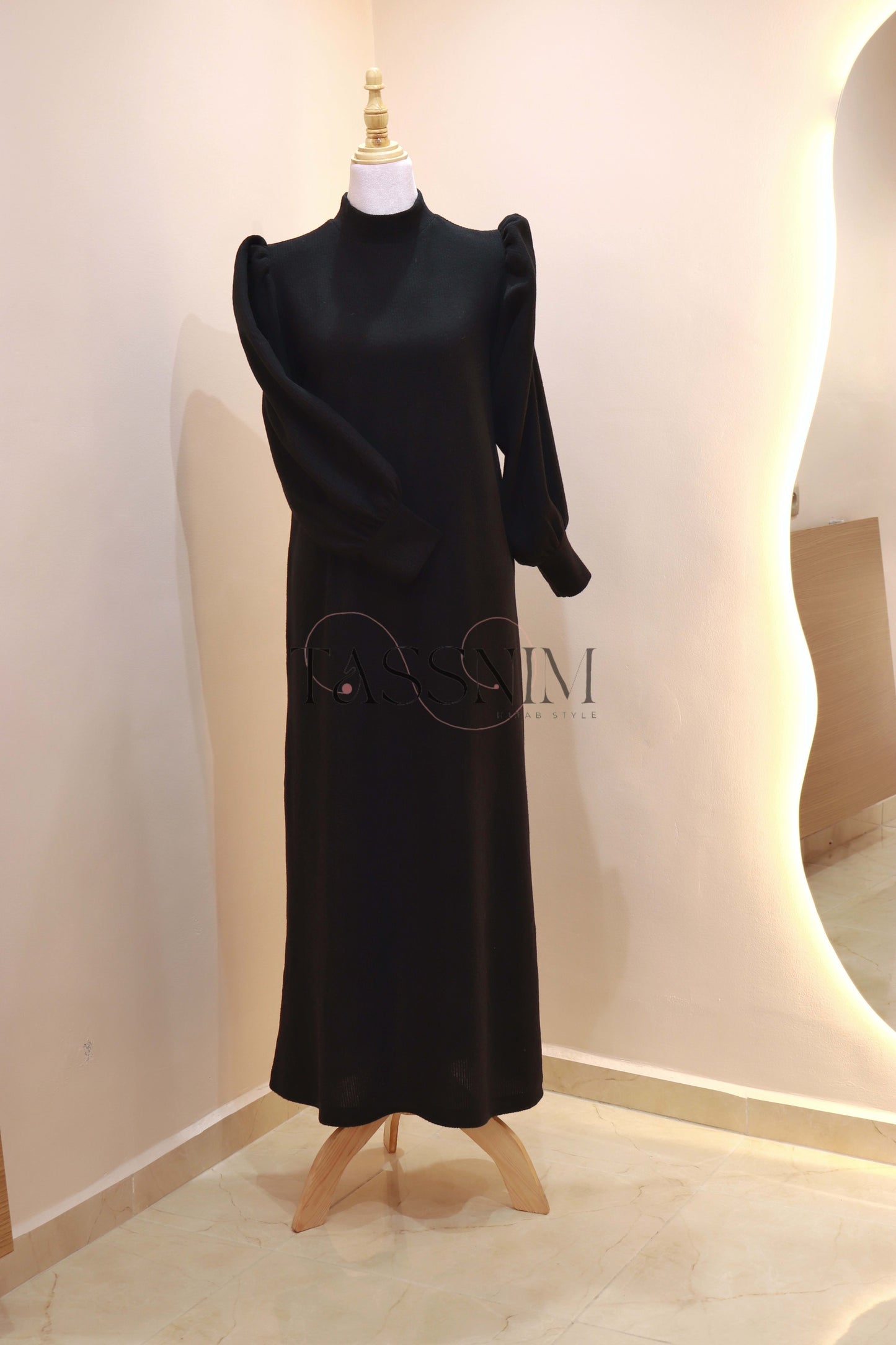 🌧️  Winter Abaya 🌧️ BLACK - Image 1