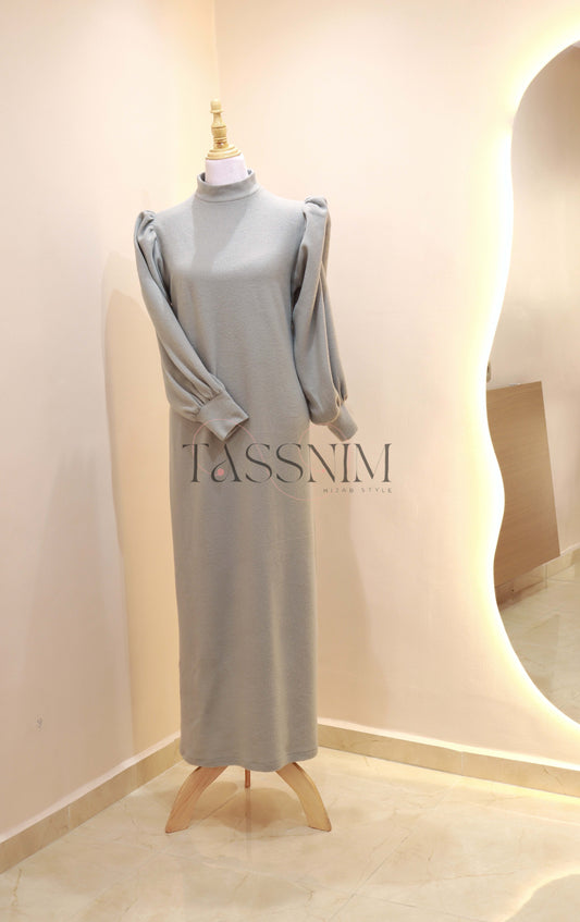 🌧️  Winter Abaya 🌧️ GREY - Image 1