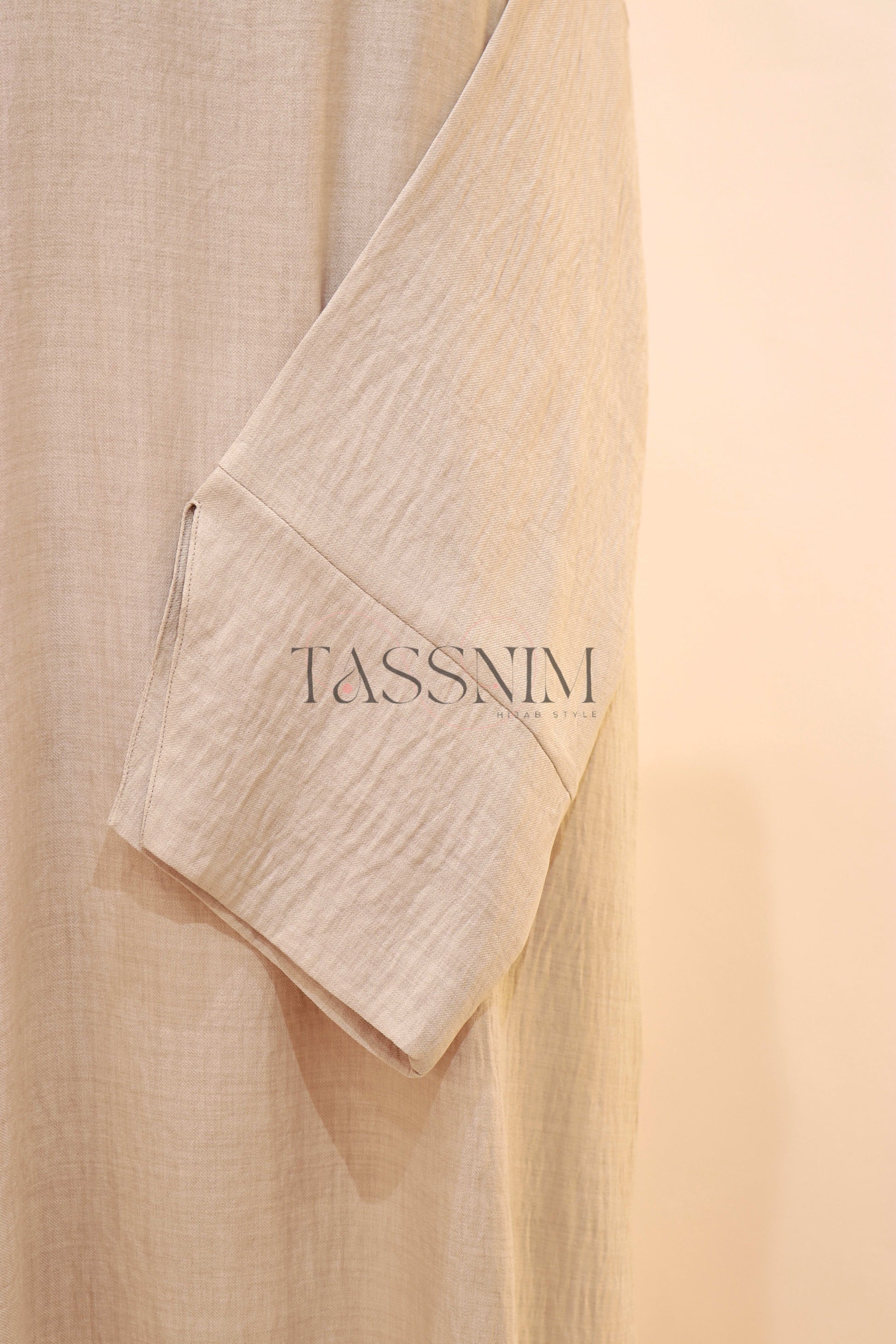 ☀️SUMMER TRENDY AABAYA ☀️ BEIGE - Image 6